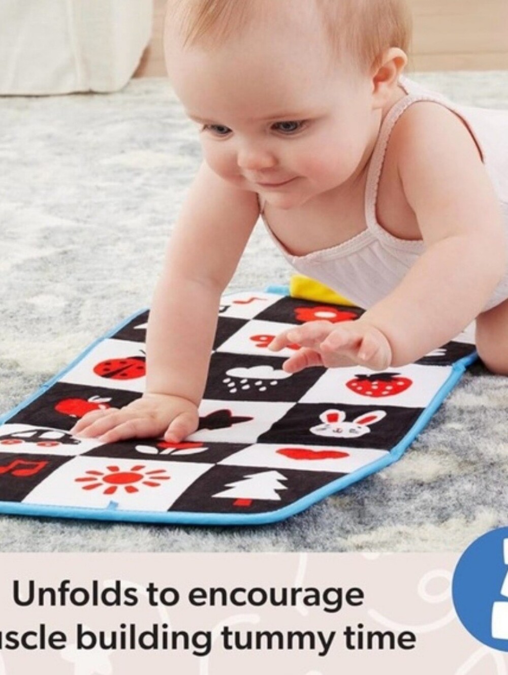 Ms. Rachel Official Baby Tummy Time Activity Bus Folding Play Mat Mirror - NEW - Picture 9 of 10